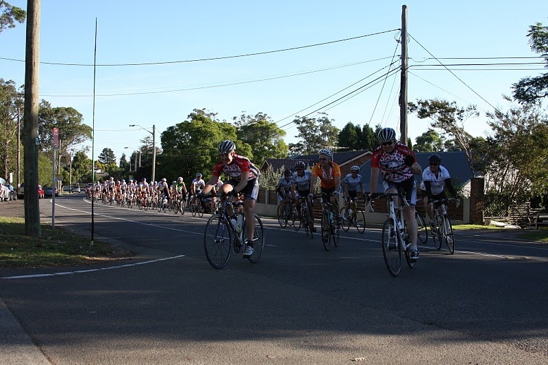 David's team leading the peloton home